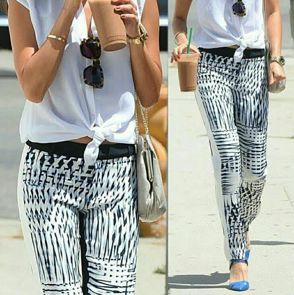 Parker Pants Silk Optic Print